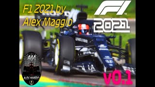 rFactor F1 2021 Mod by Alex Maggio v01 Beta RELEASED  Download Link All Cars onboard [upl. by Elrae]