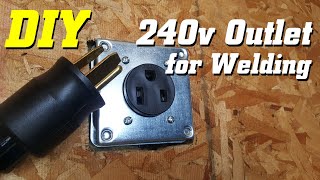 DIY  Wiring a new 240v outlet for welder [upl. by Edaj]