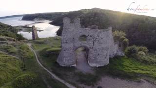 Swansea Bay Mumbles and Gower from the Air [upl. by Refiffej]