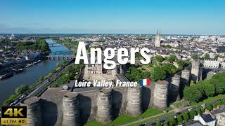 Angers  France 4K drone footage [upl. by Maggio]