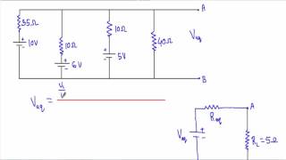 Millman Theorem  Example 1 with simulation [upl. by Grier]