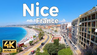 Nice France Walking Tour 4k Ultra HD 60fps – With Captions [upl. by Sivi]