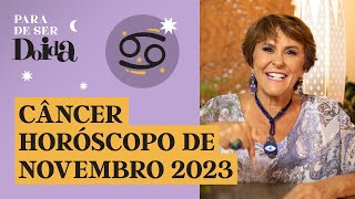 CÃ‚NCER  NOVEMBRO de 2023 MÃRCIA FERNANDES faz PREVISÃ•ES para o SIGNO [upl. by Eillor]