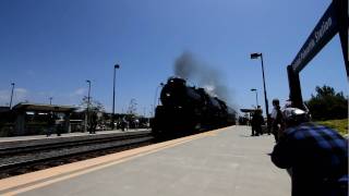 Santa Fe 484 Steam Locomotive 3751 High Speed Pass in 1080p [upl. by Niwrehs]