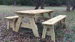 How to Build a Picnic Table [upl. by Jung724]