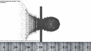 Hypervelocity Impact Simulation vs Experiment [upl. by Dorree]