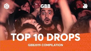 TOP 10 DROPS 😱 Grand Beatbox Battle Solo 2019 [upl. by Anitsenre]