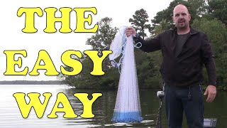 How to Throw a Cast Net Easiest Way to Throw It Perfectly EVERY TIME [upl. by Asinla102]