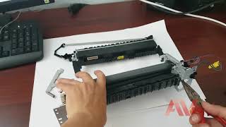 HP laserjet Pro M402dn how to printer fuser unit replace Remove fuser unit HP M402 printer [upl. by Adnirod]