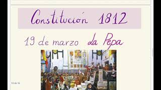 Cortes de Cádiz y la Constitución de 1812 La Pepa [upl. by Kalman]