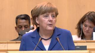 WHO WHA 68  Speech by Angela Merkel Chancellor of Germany [upl. by Archy1]