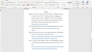 APA 7th Ed References Page [upl. by Llertnac675]