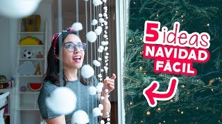 5 DECORACIONES NAVIDEÑAS que NECESITAS en TU CASA 😱🎄Craftingeek [upl. by Haram]