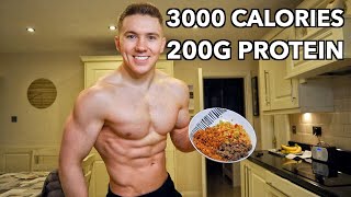 Full Day of Eating 3000 Calories  How I Build Muscle amp Keep My Abs [upl. by Ryley]