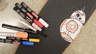 How To Paint Art On Your Grip Tape [upl. by Sapowith]