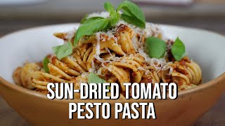 SunDried Tomato Pesto Pasta  The Tastiest Recipe [upl. by Winonah]