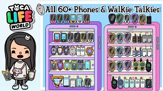 ALL SECRET PHONES  PHONES and WALKIE TALKIES in TOCA LIFE WORLD  Toca Boca  NecoLawPie [upl. by Oeflein]