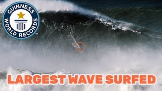 Largest Wave Surfed  Guinness World Records [upl. by Mareld793]