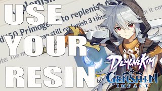 Beginner Guide To Using Resin  Genshin Impact [upl. by Joslyn841]