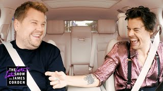 Harry Styles amp James Corden Carpool to Work [upl. by Enened]