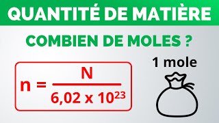 Comment calculer le nombre de MOLES   PhysiqueChimie lycée [upl. by Marilou]