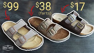 Farting Amazon Knockoffs vs Real Birkenstock  CUT IN HALF [upl. by Harriot]