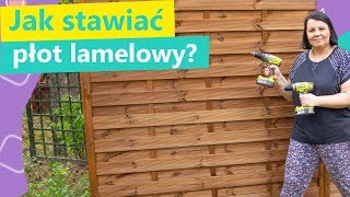 Jak stawiać płot lamelowy  Twoje DIY 73 [upl. by Ardiekal576]