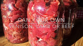 Canning Meat Super Easy Raw Pack [upl. by Anazus]