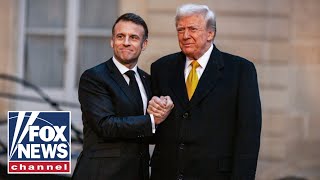 President Trump holds joint news conference with Frances Macron [upl. by Nauqram649]