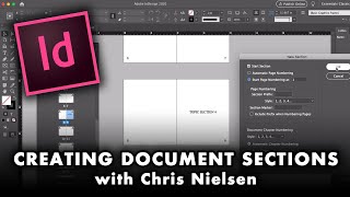 Numbering PAGE SECTIONS in an InDesign Document [upl. by Ulrike]