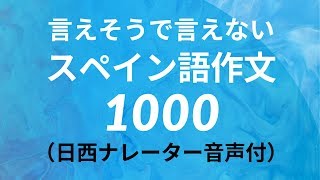 言えそうで言えない・初級スペイン語フレーズ1000 [upl. by Danae60]