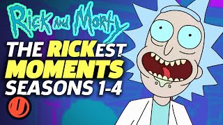 RICK AND MORTY The Rickest Moments EVER Seasons 14 [upl. by Suirrad]