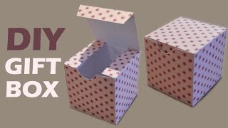 How to Make a Gift Box  DIY Paper Box [upl. by Bazil]