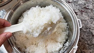 RICE COOKER Method  How I Make Steamed Rice [upl. by Marilyn551]