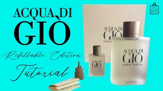 Acqua di Giò Refillable Edition tutorial  Episode 60 [upl. by Janos311]