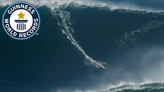 Largest wave surfed  Guinness World Records [upl. by Aciretal541]