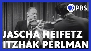 Jascha Heifetz Tests Itzhak Perlmans Skills [upl. by Nylsoj]