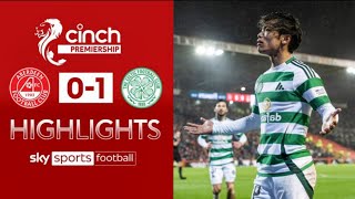 Aberdeen vs Celtic 01 Highlights  Scottish Premiership 20242025 [upl. by Chuipek]