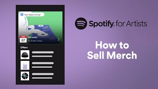 How to Sell Merch  Spotify for Artists [upl. by Ko]