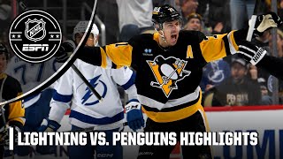 Tampa Bay Lightning vs Pittsburgh Penguins  Full Game Highlights  NHL on ESPN [upl. by Elicul744]