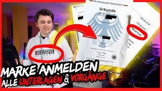 Eigene Marke anmelden OHNE Anwalt  Alle Unterlagen Marken Recherche Schritt für Schritt Tutorial [upl. by Ier]