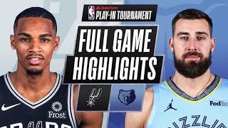 SPURS at GRIZZLIES  FULL GAME HIGHLIGHTS  May 19 2021 [upl. by Aenaj278]