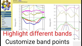 WT06 How to produce band structure using WIEN2k  Highlight different bands  Customize band points [upl. by Nelly647]