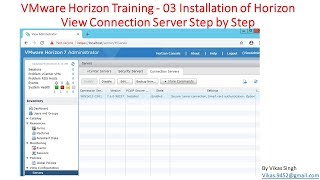 VMware Horizon Training  03  Installation of Horizon View Security Server Step by Step [upl. by Aihsiyt]