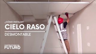 ¿Cómo instalar Cielo Raso desmontable [upl. by Katharina]