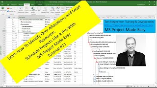 Learn the Basics How To Identify Level Resource Over Allocations MS Project Made Easy Tutorial 11 [upl. by Fredrick174]