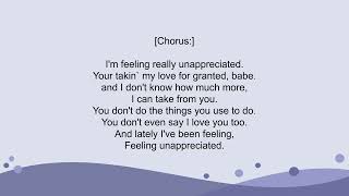 Cherish  Unappreciated Lyrics [upl. by Anyg]