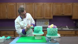 How To Pipe Buttercream Rosettes  Global Sugar Art [upl. by Znarf558]