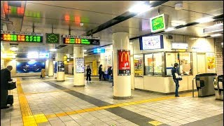 《乗り換え》新横浜駅、新幹線から市営地下鉄ﾌﾞﾙｰﾗｲﾝへ。 Shinyokohama [upl. by Hashim]