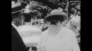 Claude Monet  Filmed Painting Outdoors 1915 [upl. by Bearce]